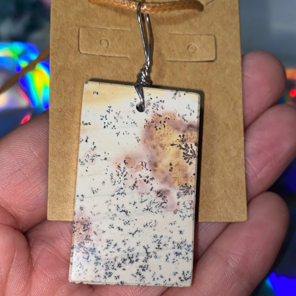 Picture Stone Jasper Stone Pendant